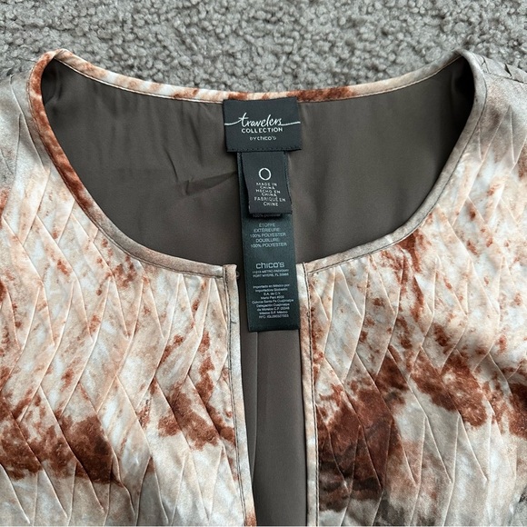 Travelers Collection by Chico’s Blazer Womens Size 0 (S/4) Open Front Jacket - Picture 5 of 15